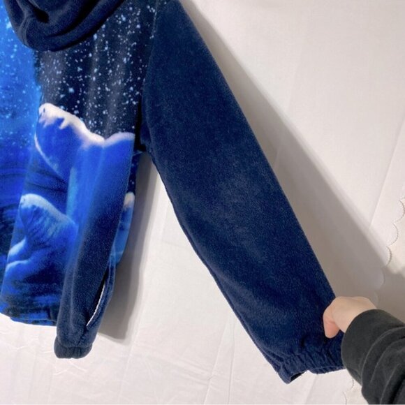 Run North 1982 Blue Polar Bear Fleece Full Zip Hoodie XL - Picture 13 of 16